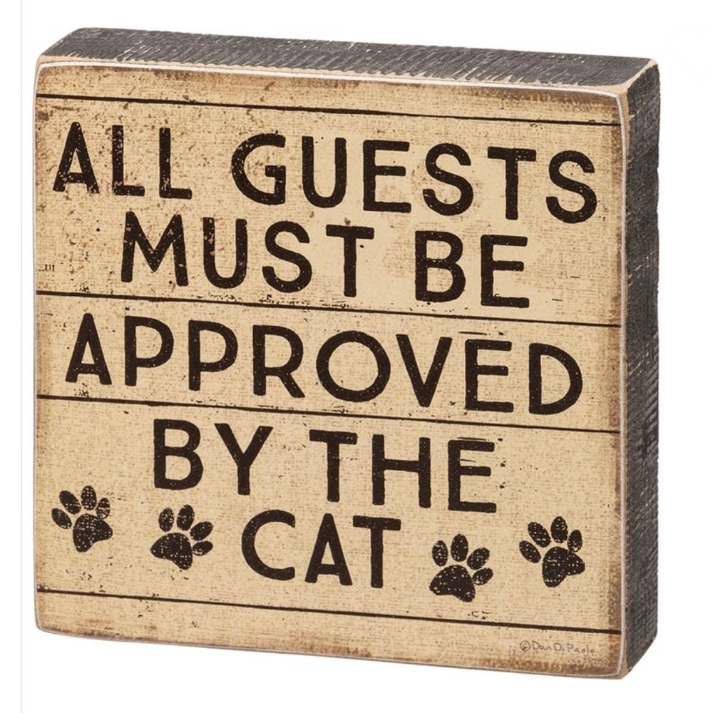 Essential Kitty Cat Lover Home Decor Rustic Primitive Fun Guest or Hostess Gift
